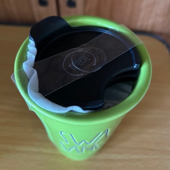 NEW RAE DUNN Swamp Sangria Ceramic Travel Tumbler with LID - Picture 3 of 6